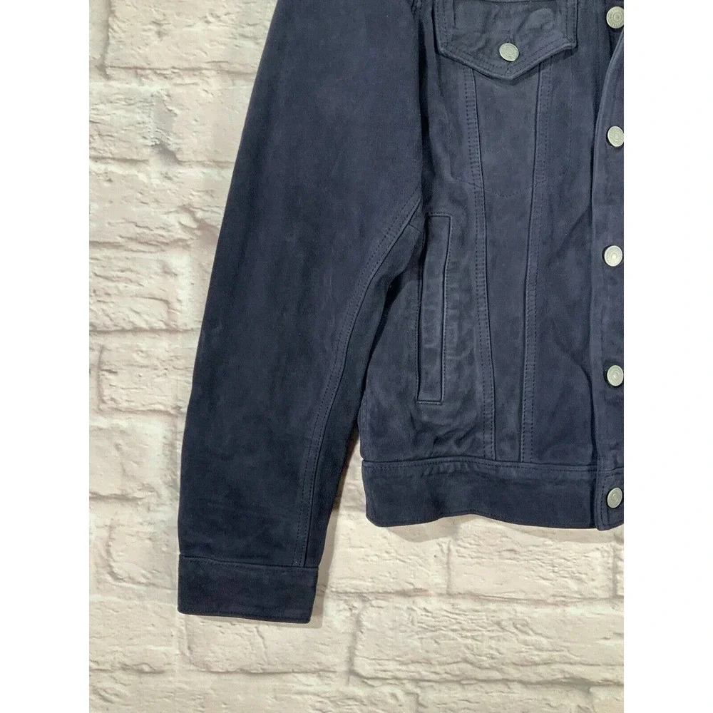 New Polo Ralph Lauren S Leather/Suede Western Moto/Biker Trucker Type-3 Jacket - Picture 7 of 11
